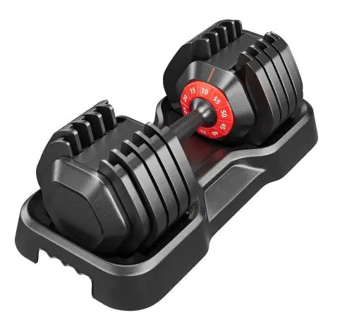 QuickFit Black Adjustable Dumbbell 55LB