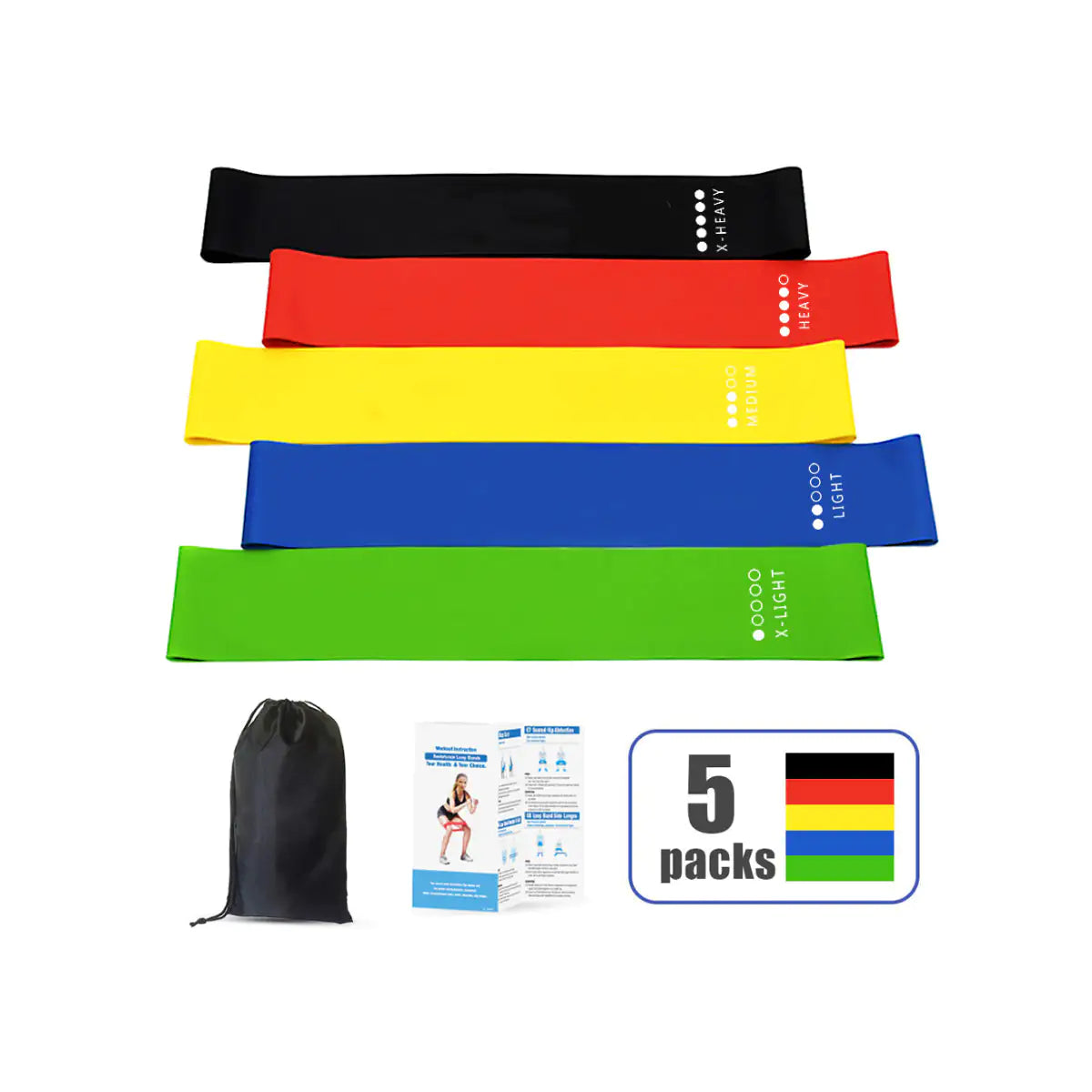 Flex5 Latex Workout Bands